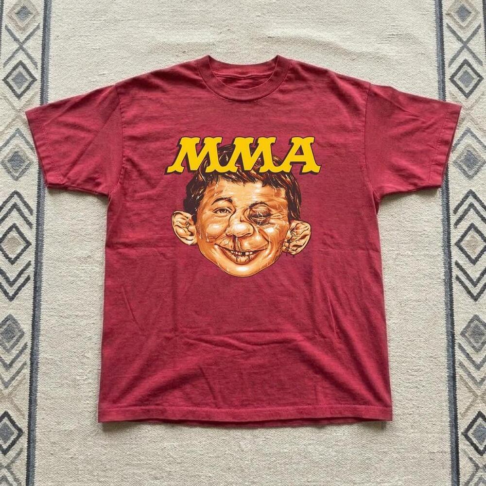 Mma Red T-Shirt With Funny Graphic